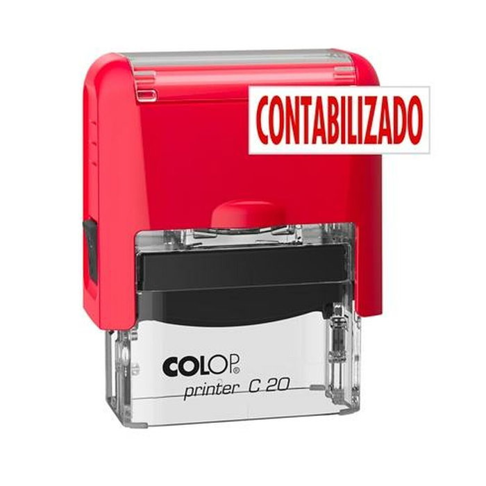 Sello Colop PRINTER C20 CONTABILIZADO Rojo (50 Unidades)