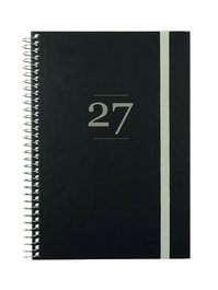 FINOCAM Agenda Anual 2027 Internacional Moda Espiral Negro
