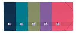 Carpeta De Gomas Y Solapas Oxford Live&Go Pp A4+ Surtido (5 Col. Vivos) (Set de 10)