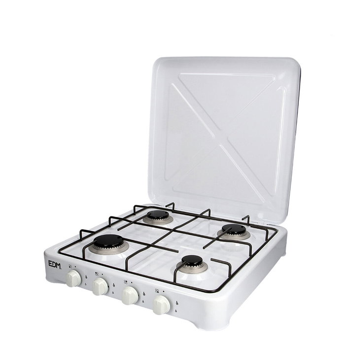 Edm Cocina de gas esmaltada 4 fuegos Blanco Edm Cocina de gas esmaltada 4 fuegos Blanco