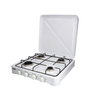 Edm Cocina de gas esmaltada 4 fuegos Blanco