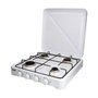 Edm Cocina de gas esmaltada 4 fuegos Blanco