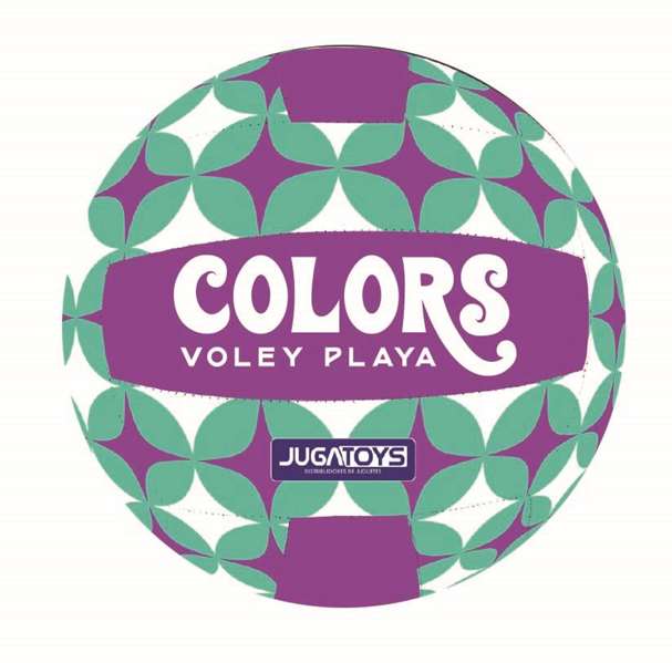Balón volley playa colors, tacto suave, 21 cm, 270-290 gr. - modelos surtidos