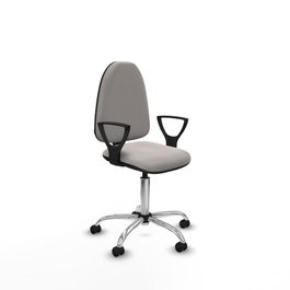 PIQUERAS Y CRESPO Silla de oficina Aýna Blanca con Base Cromada