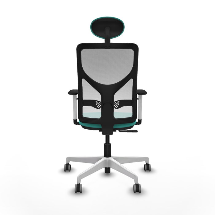 PIQUERAS Y CRESPO Silla de oficina Motilla con mecanismo Sincro, Turquesa y Blanco PIQUERAS Y CRESPO Silla de oficina Motilla con mecanismo Sincro, Turquesa y Blanco