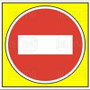 DUVER Señal de Prohibición Dirección Prohibida 245x245mm