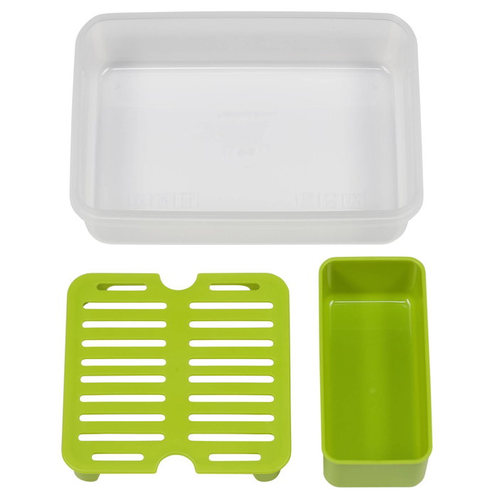 Emsa Clip&Go Brunchbox 518099 1,2l transparente/verde