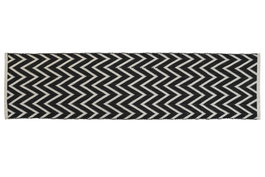 DKD Home Decor Alfombra Algodón Zigzag Bicolor 60x240x1 cm
