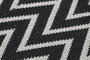 DKD Home Decor Alfombra Algodón Zigzag Bicolor 60x240x1 cm