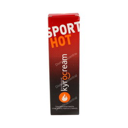 KYROCREAM Crema Efecto Calor Sport 120ml con Árnica, Hipérico y Caléndula para Masaje Deportivo y Recuperación Muscular