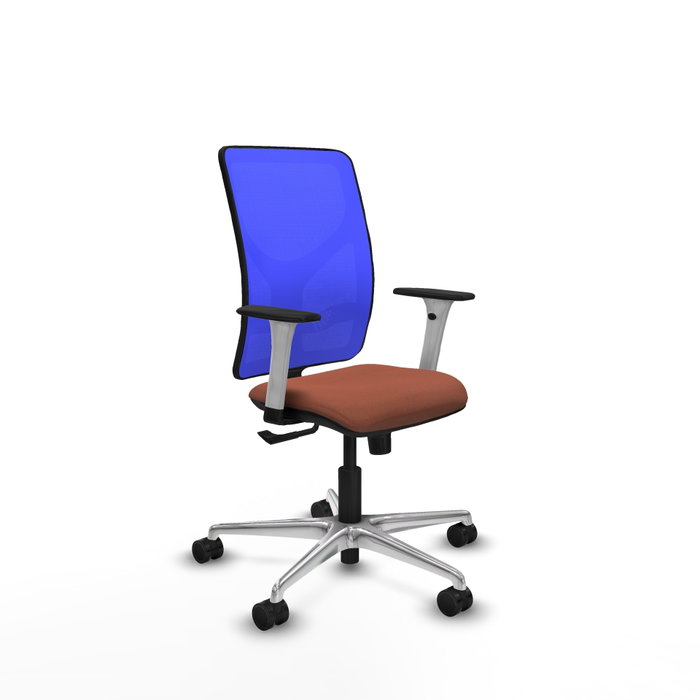 PIQUERAS Y CRESPO Silla de oficina Motilla con mecanismo Sincro, Azul y Marrón PIQUERAS Y CRESPO Silla de oficina Motilla con mecanismo Sincro, Azul y Marrón