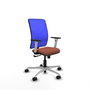 PIQUERAS Y CRESPO Silla de oficina Motilla con mecanismo Sincro, Azul y Marrón