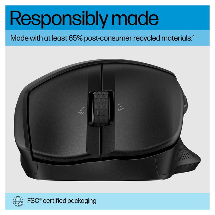 HP Ratón Bluetooth 480 Comfort Negro
