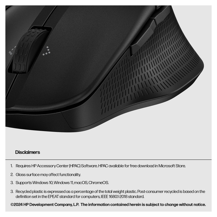 HP Ratón Bluetooth 480 Comfort Negro