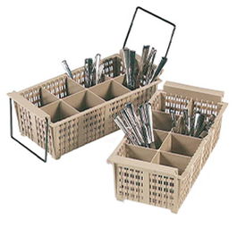 Vollrath Pujadas Cesta para cubiertos GN 1/2, acero inoxidable, 425 x 220 x 145 mm, para almacenaje y transporte