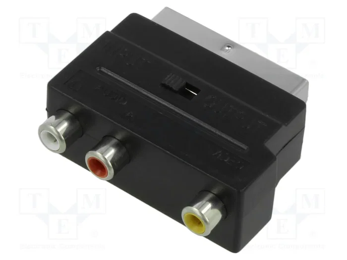 GOOBAY Adaptador de SCART a 3 RCA GOOBAY Adaptador de SCART a 3 RCA