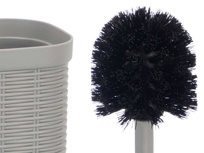 Stefanplast Escobillero Elegance Gris Claro 11.5x11.5x40.5 cm (Set de 6)