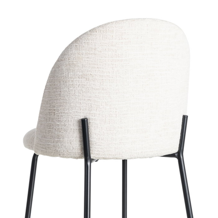 Silla Crema Tejido-Metal Contract 49 X 48 X 80 cm (Set de 2)