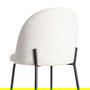 Silla Crema Tejido-Metal Contract 49 X 48 X 80 cm (Set de 2)