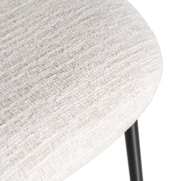 Silla Crema Tejido-Metal Contract 49 X 48 X 80 cm (Set de 2)