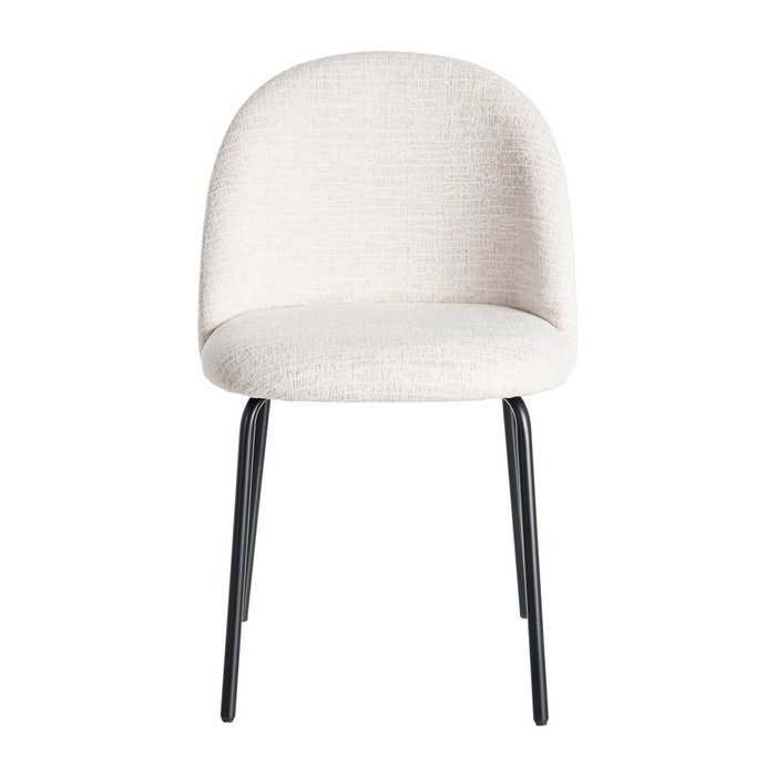Silla Crema Tejido-Metal Contract 49 X 48 X 80 cm (Set de 2)