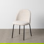 Silla Crema Tejido-Metal Contract 49 X 48 X 80 cm (Set de 2)
