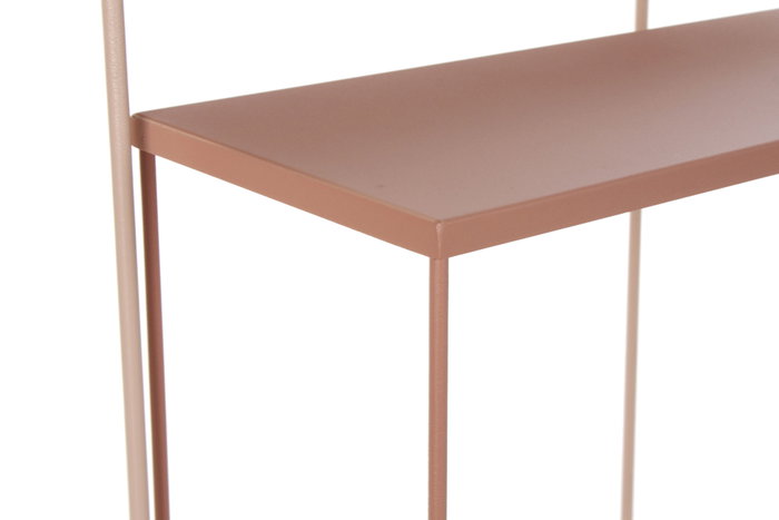 DKD Home Decor Set de 2 Consolas de Metal Rosa Palo