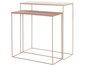 DKD Home Decor Set de 2 Consolas de Metal Rosa Palo