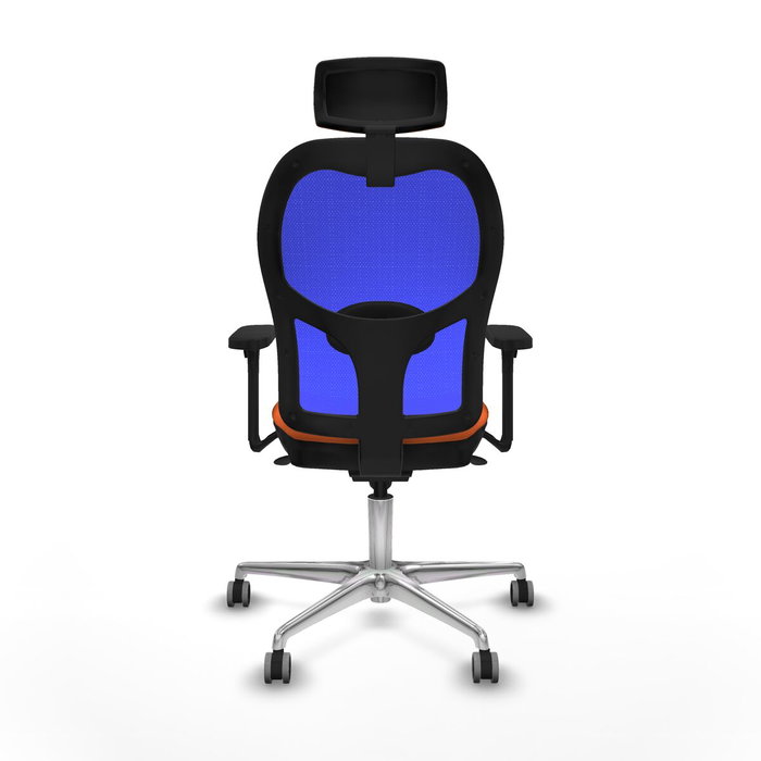 PIQUERAS Y CRESPO Silla de oficina Jorquera con mecanismo Sincro, Naranja y Azul