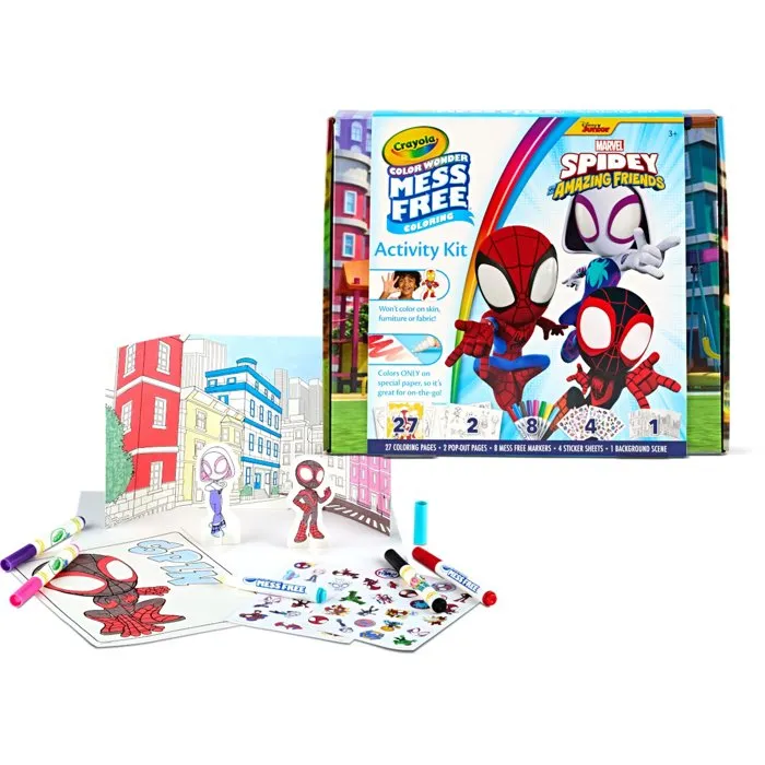 Crayola Kit de actividades para colorear Color Wonder - Spidey Crayola Kit de actividades para colorear Color Wonder - Spidey
