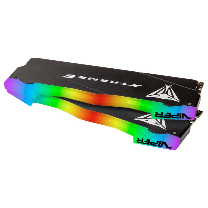 Patriot Viper Xtreme 5 RGB 48GB (2x24GB) DDR5 8000MHz CL38 DIMM Kit de Memoria RAM - PVXR548G80C38K, Intel XMP 3.0, Unbuffered, On-Die ECC