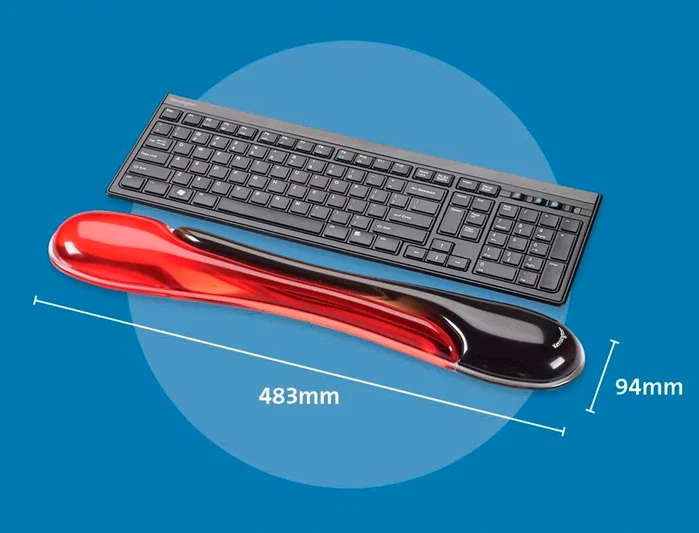 Kensington Reposamuñecas Duo Gel para Teclado Rojo/Negro Kensington Reposamuñecas Duo Gel para Teclado Rojo/Negro