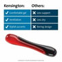 Kensington Reposamuñecas Duo Gel para Teclado Rojo/Negro