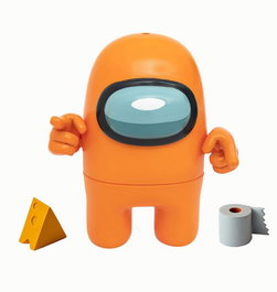 Bizak Figura de Acción Aleatoria Among Us - 12 cm - Incluye 1 Figura y 3 Accesorios - 4 Modelos para Coleccionar
