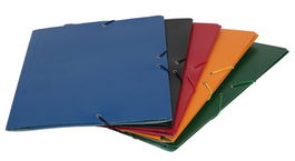 Carpeta De Gomas Y Solapas Mariola Carton Abg Fº Azul (Set de 10)