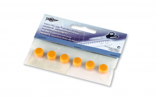 FAIBO Imanes Redondos 10 mm Amarillo (6 unidades)