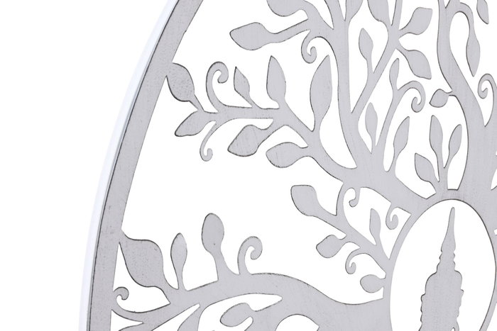 DKD Home Decor Decoración de Pared Metal Buda 60x60 cm Surtido