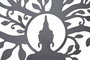 DKD Home Decor Decoración de Pared Metal Buda 60x60 cm Surtido