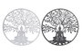 DKD Home Decor Decoración de Pared Metal Buda 60x60 cm Surtido