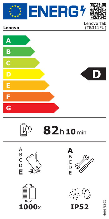 Lenovo Tableta Móvil 64 GB con Pantalla de 10.1" y Funda Incluida
