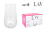 LAV Set de 6 Vasos Valeria 460 cc