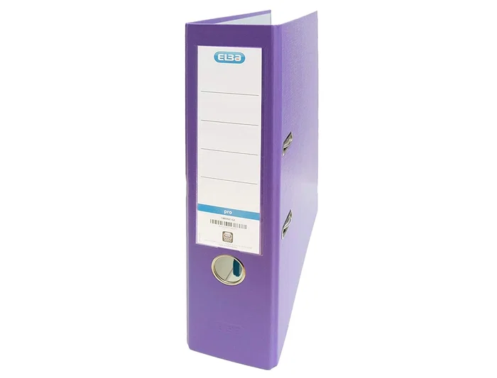 Elba Archivador de Palanca Rado Top Folio, Lomo 80 mm, Violeta, Tamaño Folio