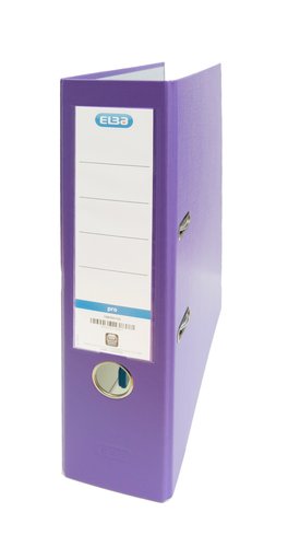 Elba Archivador de palanca forrado en PVC lomo 80 mm violeta Elba Archivador de palanca forrado en PVC lomo 80 mm violeta