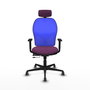 PIQUERAS Y CRESPO Silla de oficina Jorquera Sincro/Traslack Morado y Azul
