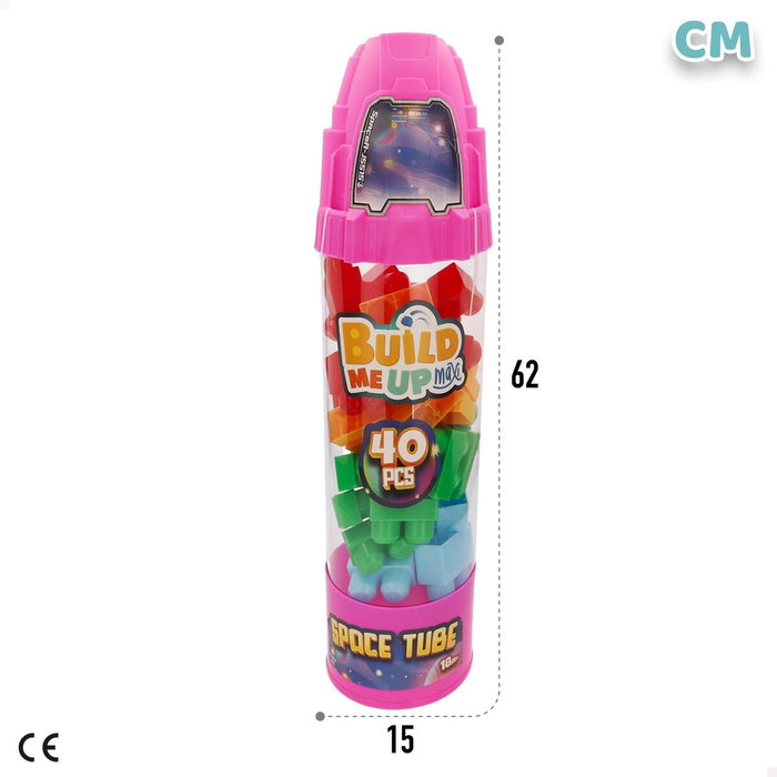 Color Baby Juego de Construcción Build Me Up Tubo Nave Espacial con 40 Bloques
