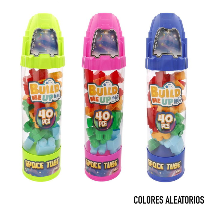 Color Baby Juego de Construcción Build Me Up Tubo Nave Espacial con 40 Bloques