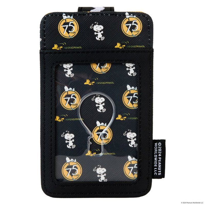 Loungefly Tarjetero Woodstock Hot Air Balloon 75th Anniversary Peanuts Snoopy Piel Vegana