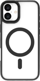 eSTUFF INFINITE HELSINKI Funda Magnética Compatible con MagSafe para iPhone 16 Plus con Soporte - Negra - 86% Plástico Reciclado - Protección contra Caídas