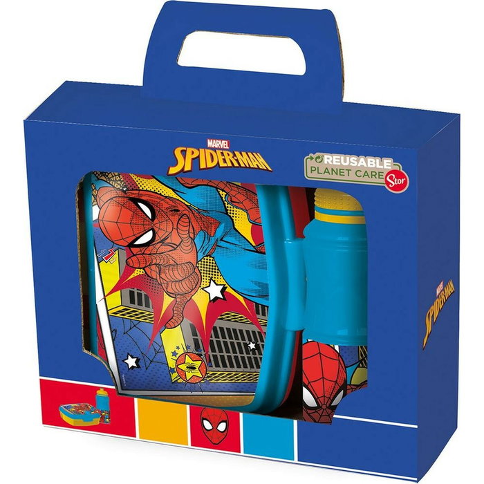 Licensing Caja de Regalo Spider-Man con Botella Easy Sport y Funny Sand Box