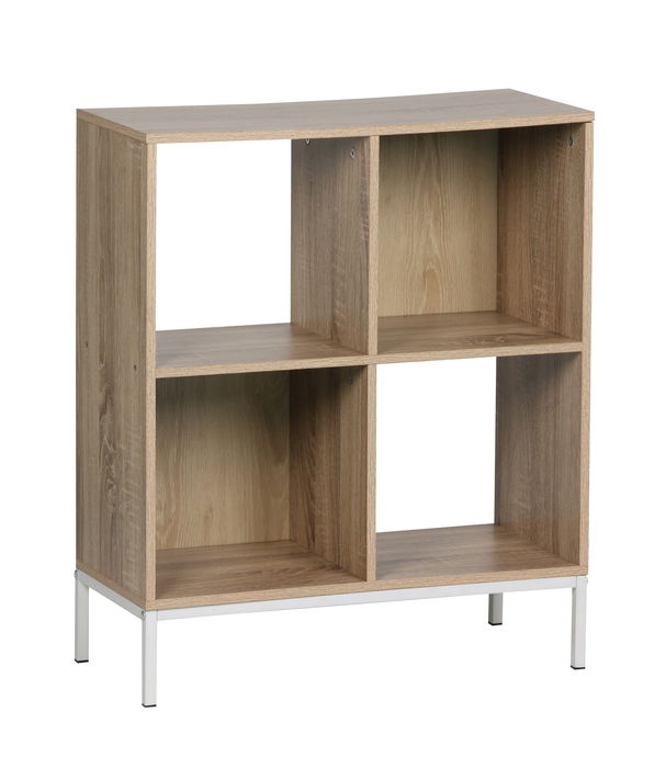 Inde Estantería Cubo 4 Compartimentos Pata Metal 60x29x72 cm